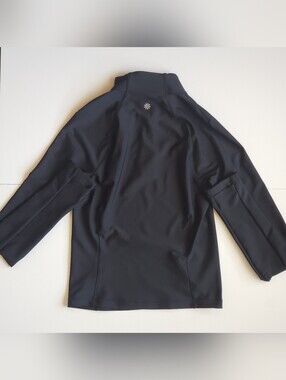 Athleta Zip-up Womens Size XS Black Soft 1/4 Zip Activewear